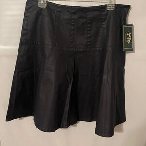 New Lauren Ralph Lauren Dark Indigo Denim Skirt